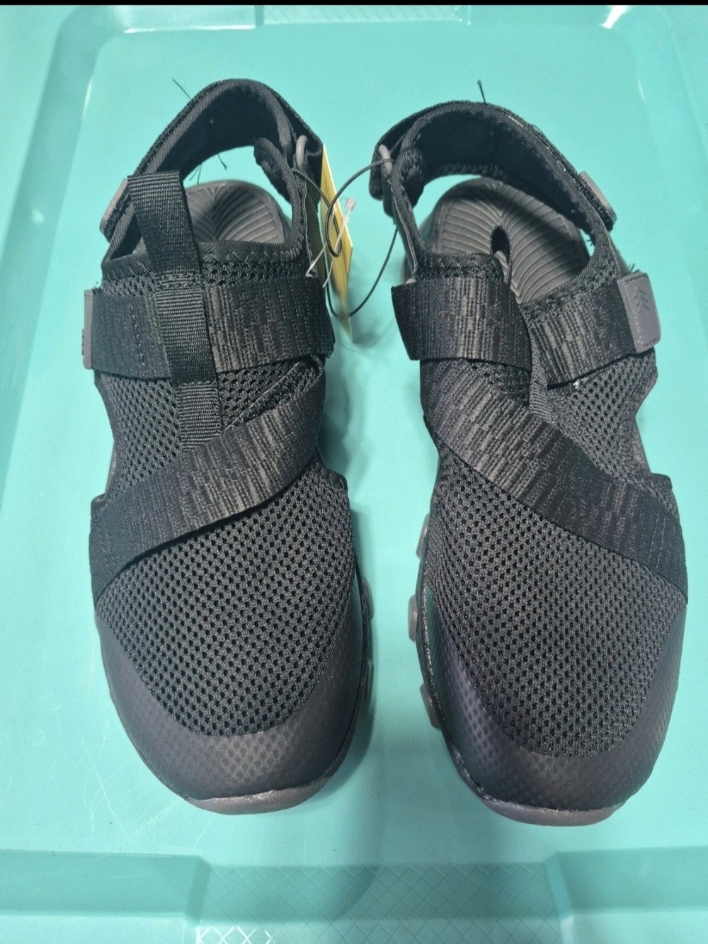 all in motion Black Men's Athletic Sandals with Secure Straps